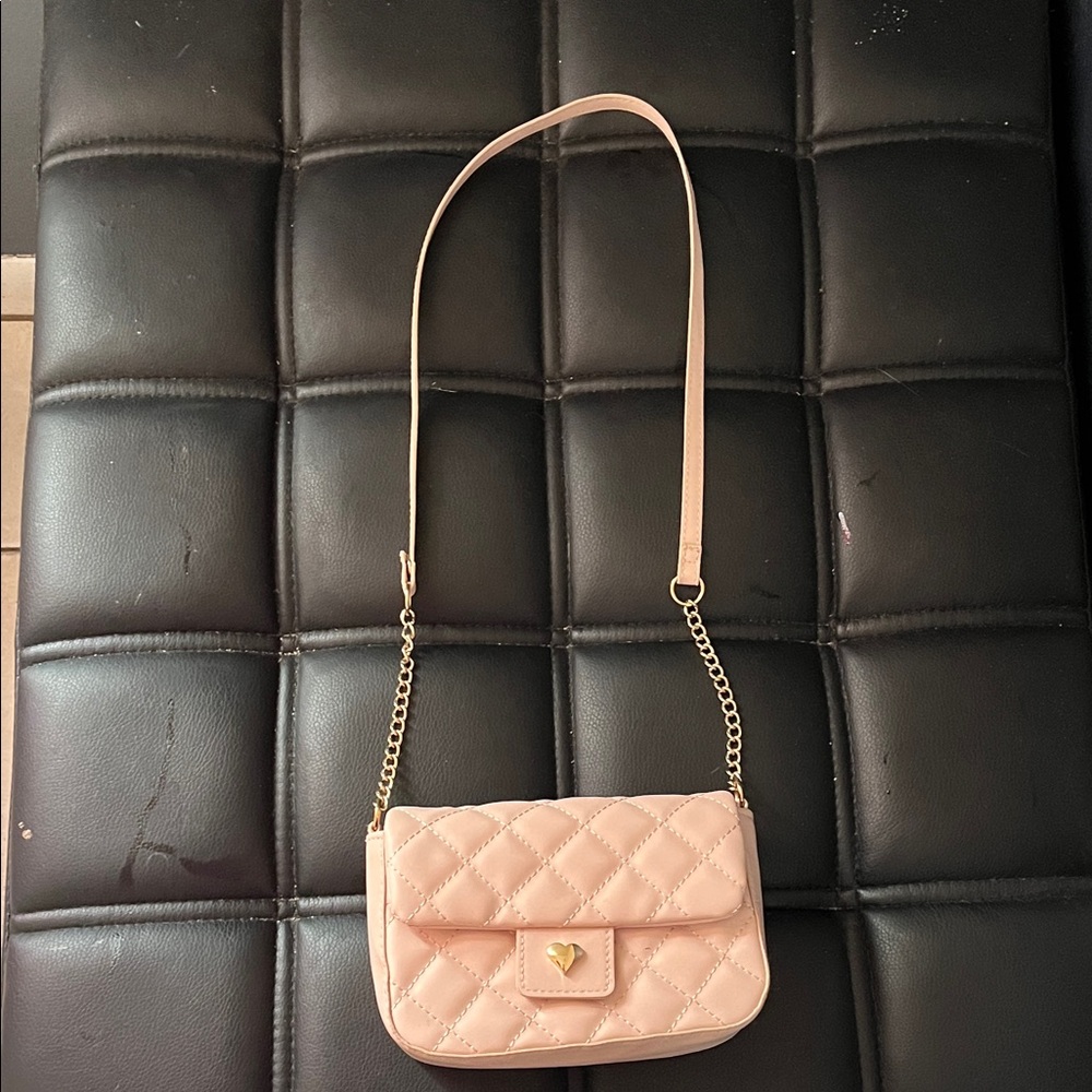 H&M Blush Quilted Crossbody Bag